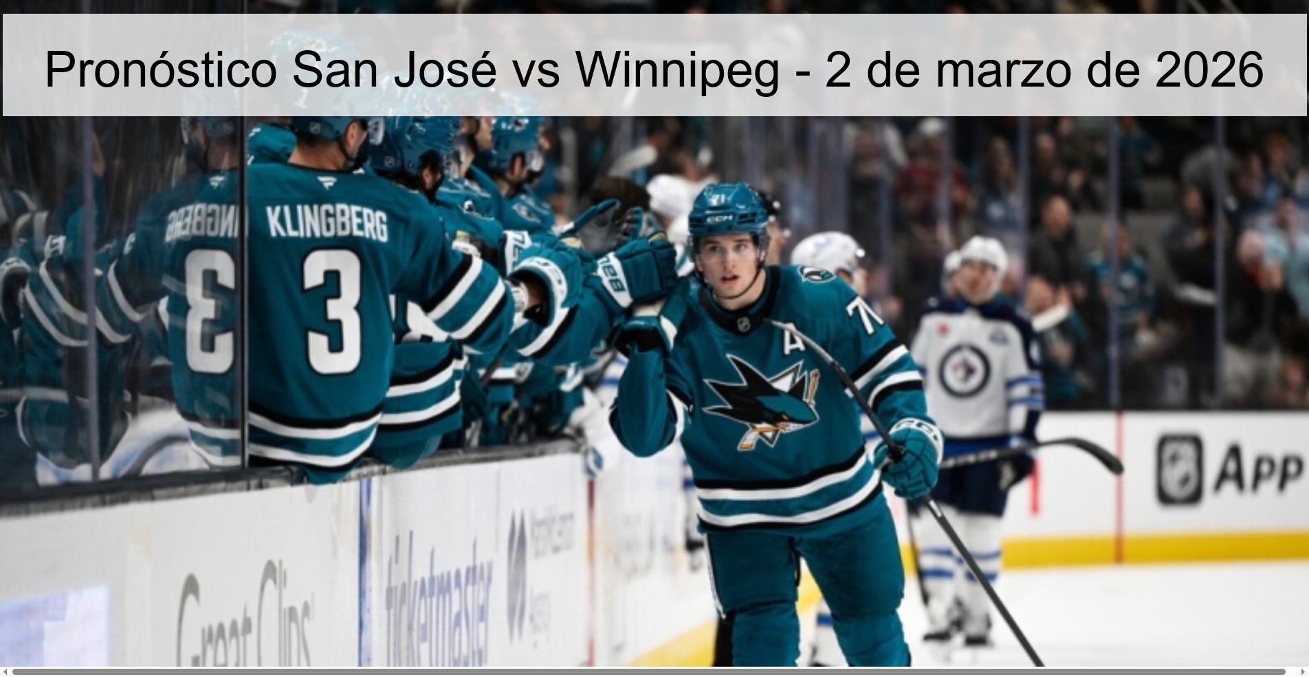 Pronóstico San José vs Winnipeg – 2 de marzo de 2026