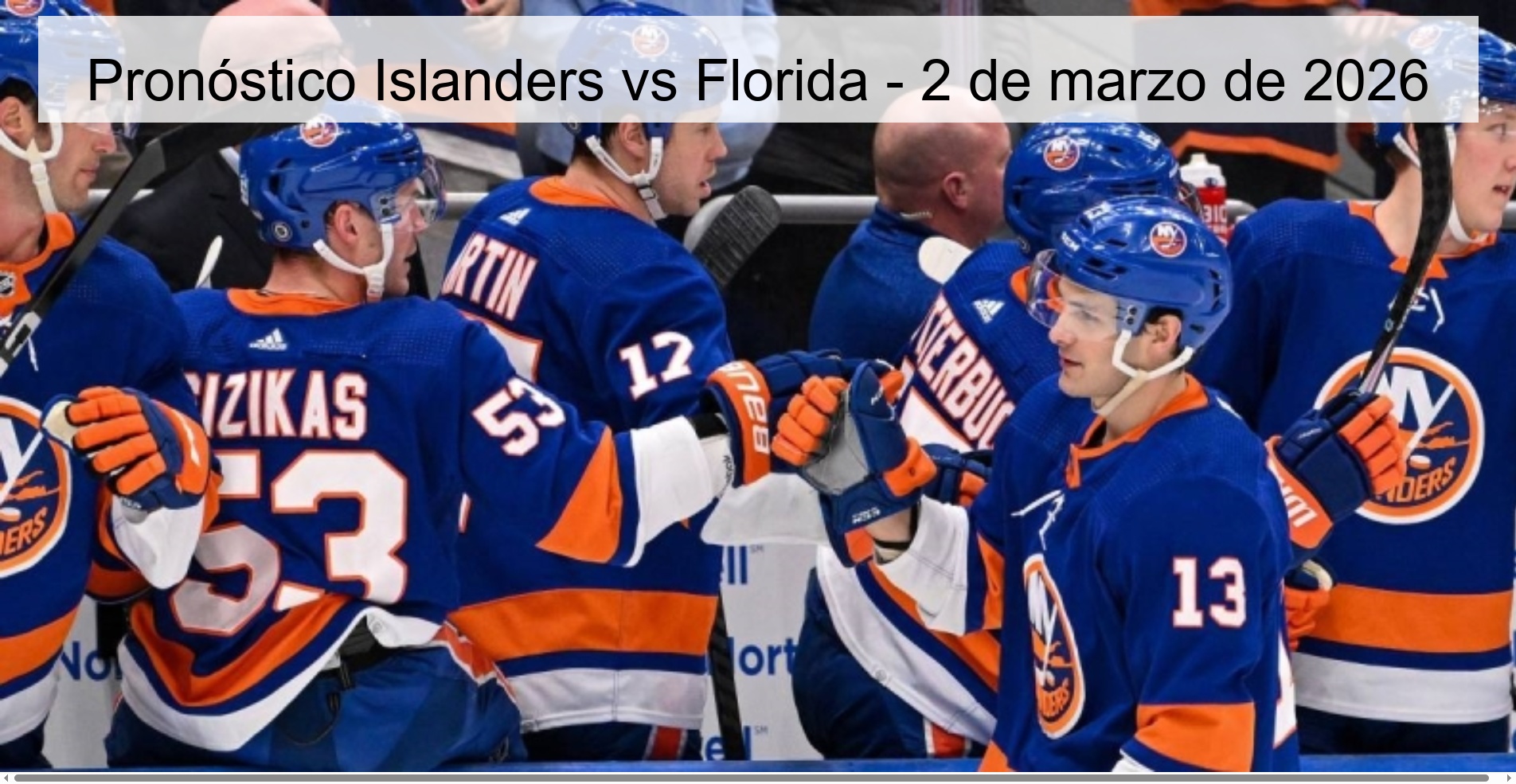 Pronóstico Islanders vs Florida – 2 de marzo de 2026