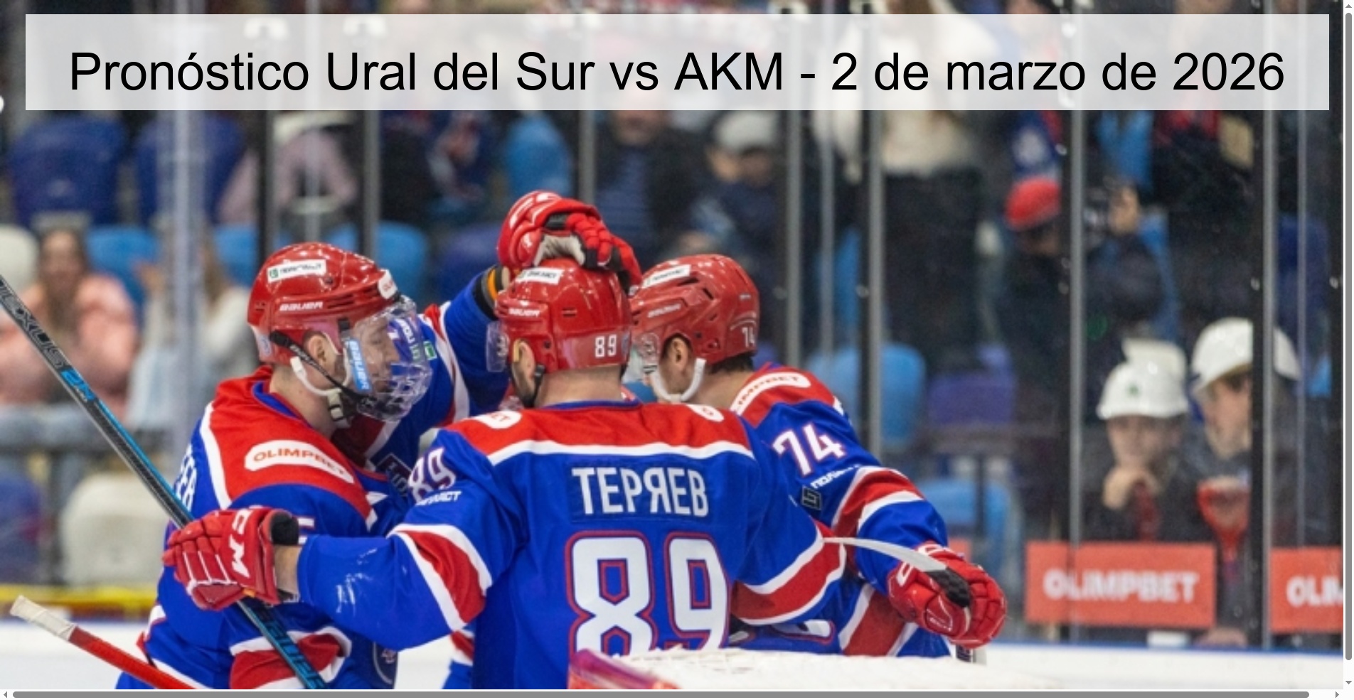 Pronóstico Ural del Sur vs AKM – 2 de marzo de 2026