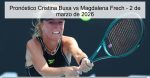 Pronóstico Cristina Buxa vs Magdalena Fr