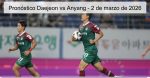 Pronóstico Daejeon vs Anyang – 2 d