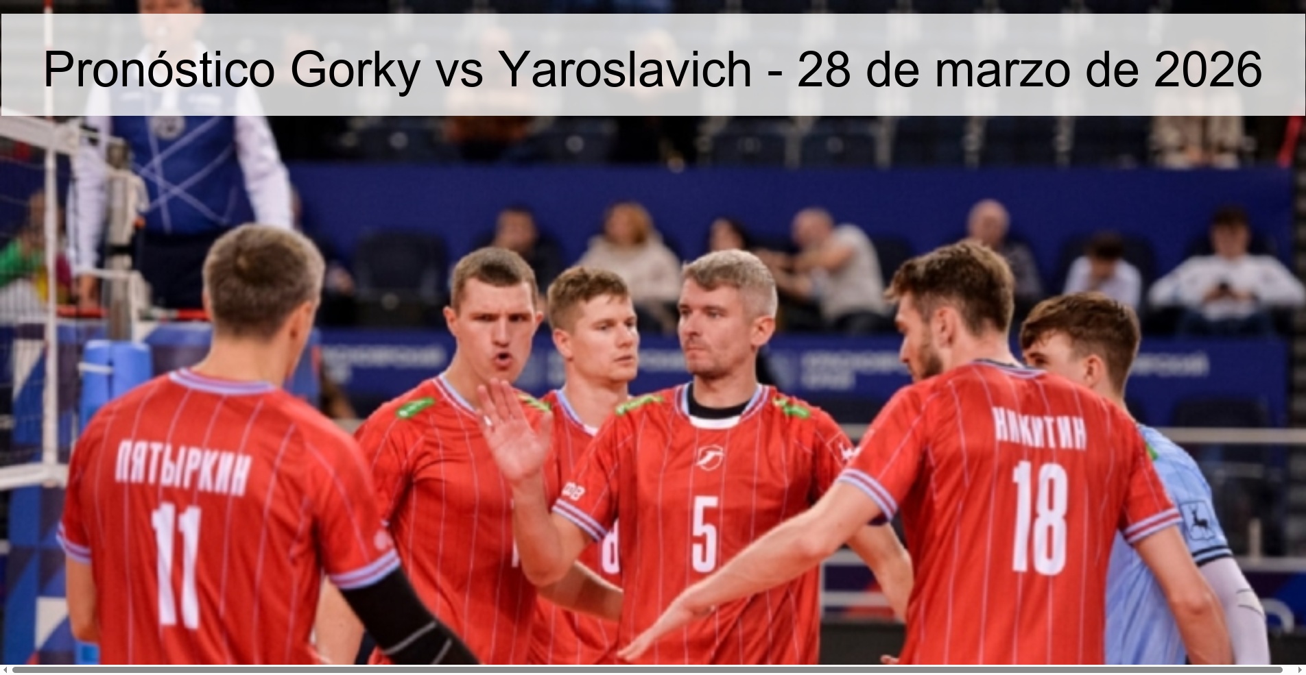Pronóstico Gorky vs Yaroslavich – 28 de marzo de 2026