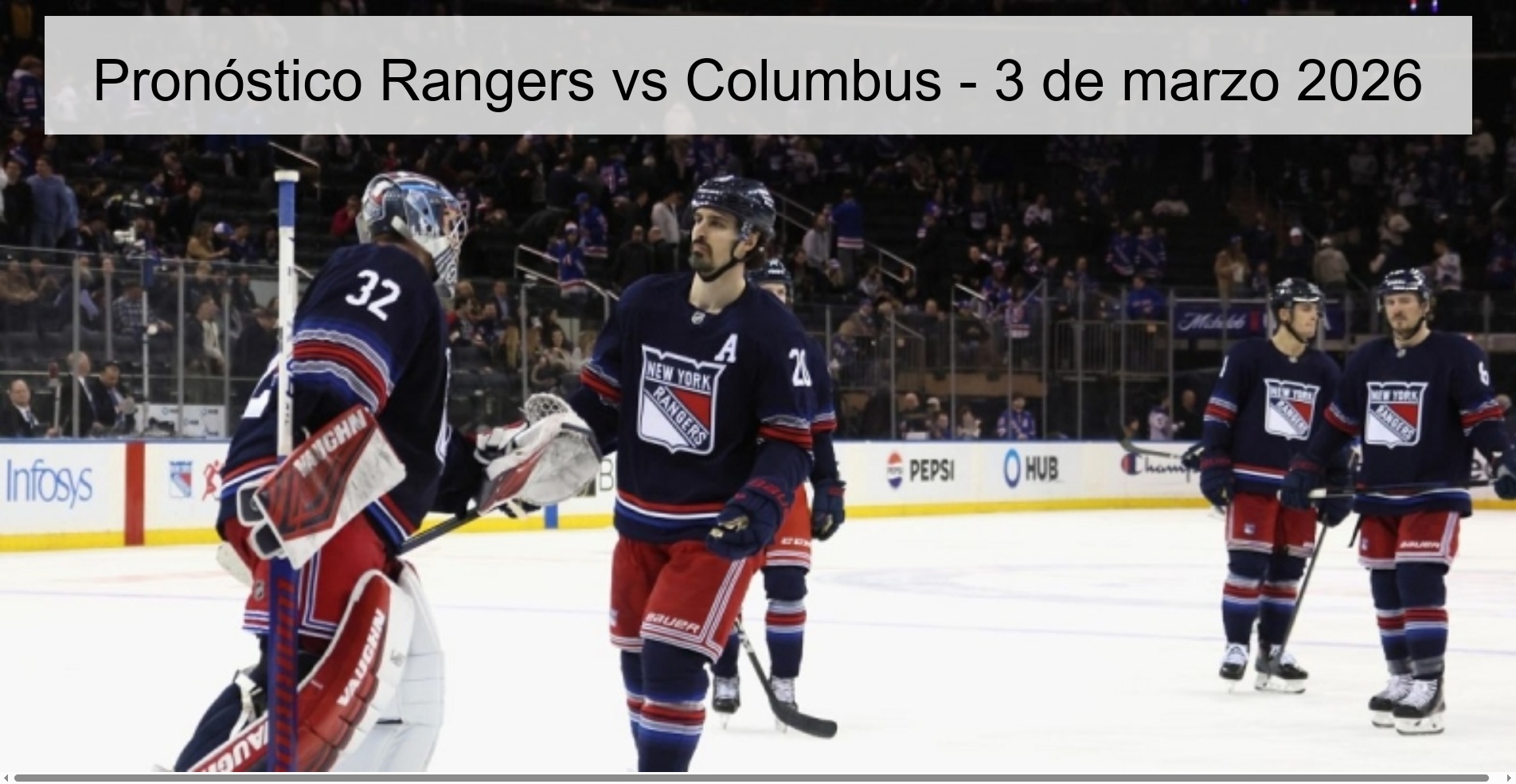 Pronóstico Rangers vs Columbus – 3 de marzo 2026