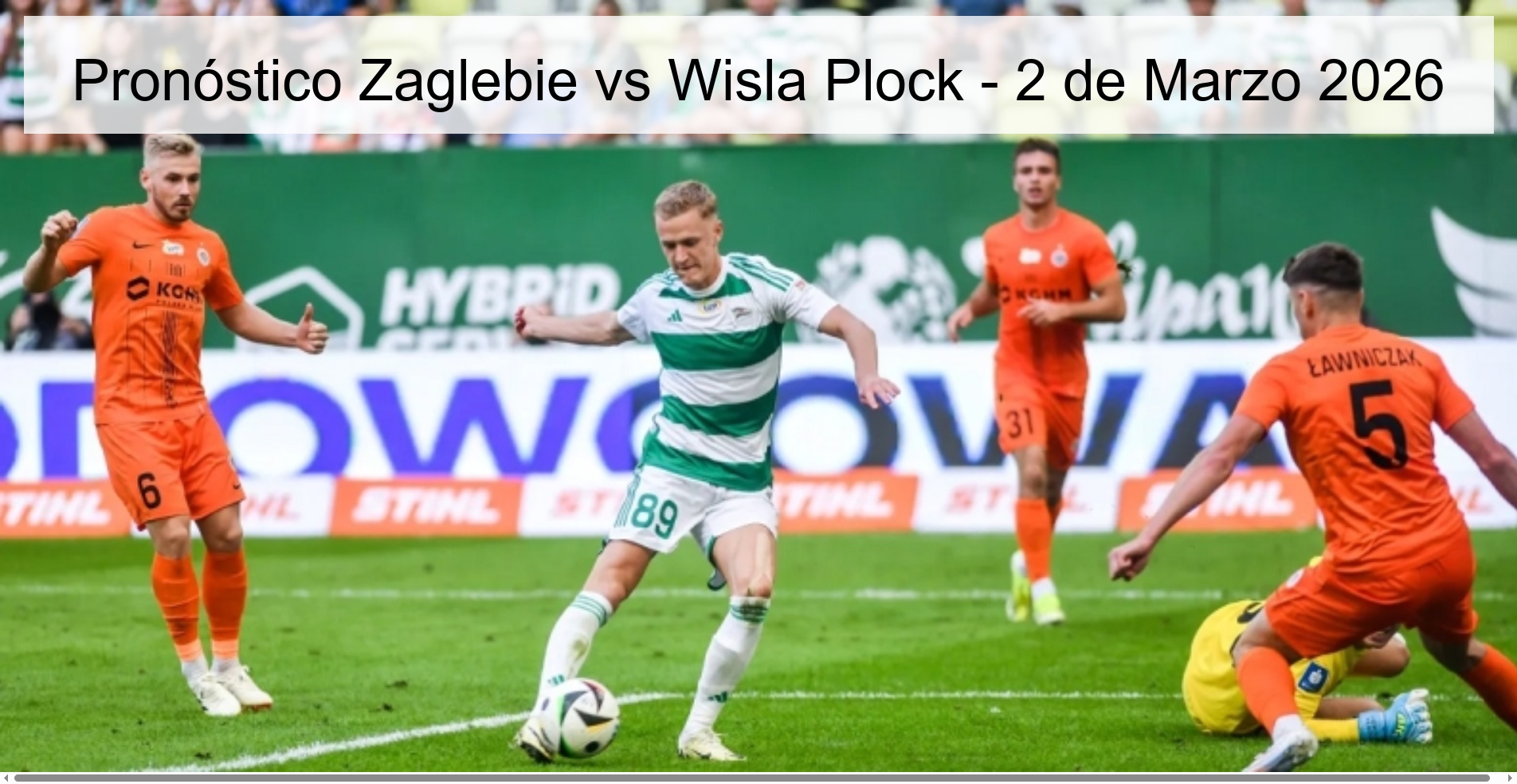 Pronóstico Zaglebie vs Wisla Plock – 2 de Marzo 2026