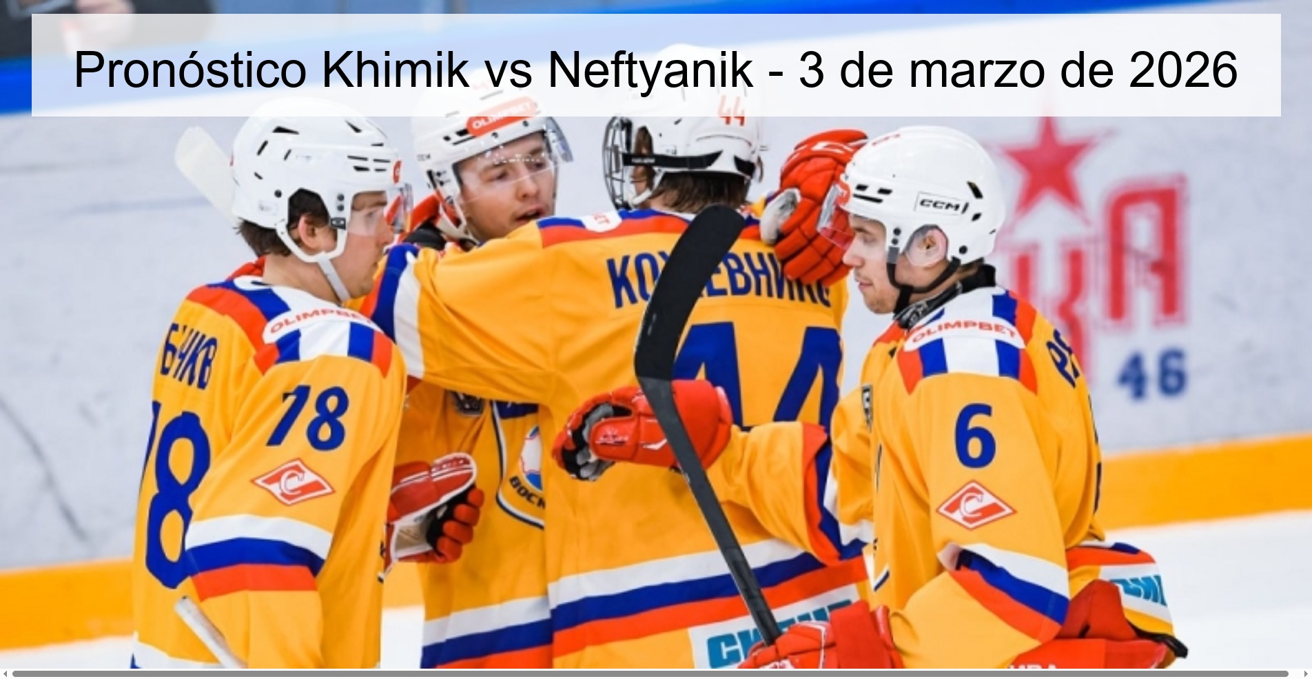 Pronóstico Khimik vs Neftyanik – 3 de marzo de 2026