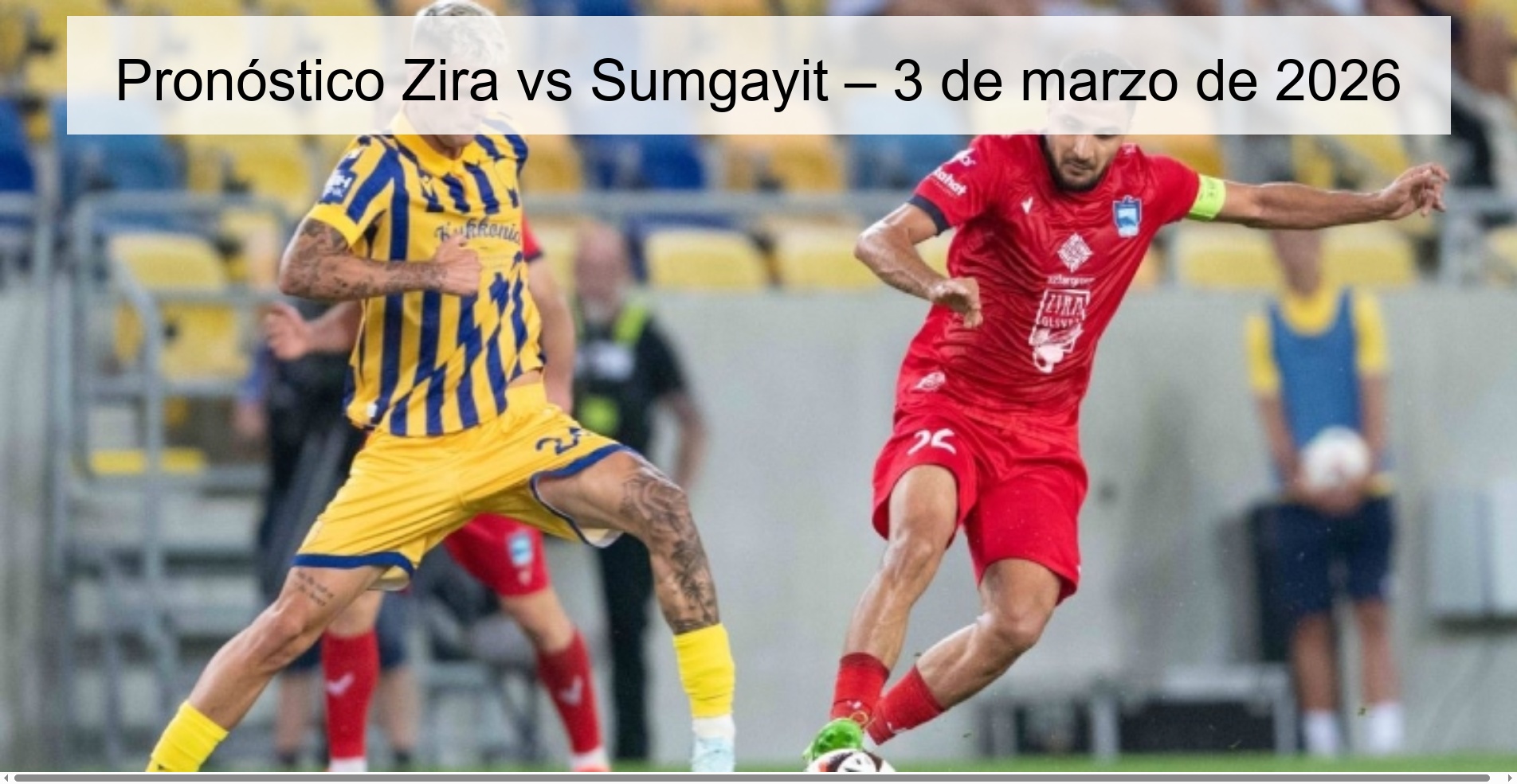Pronóstico Zira vs Sumgayit – 3 de marzo de 2026