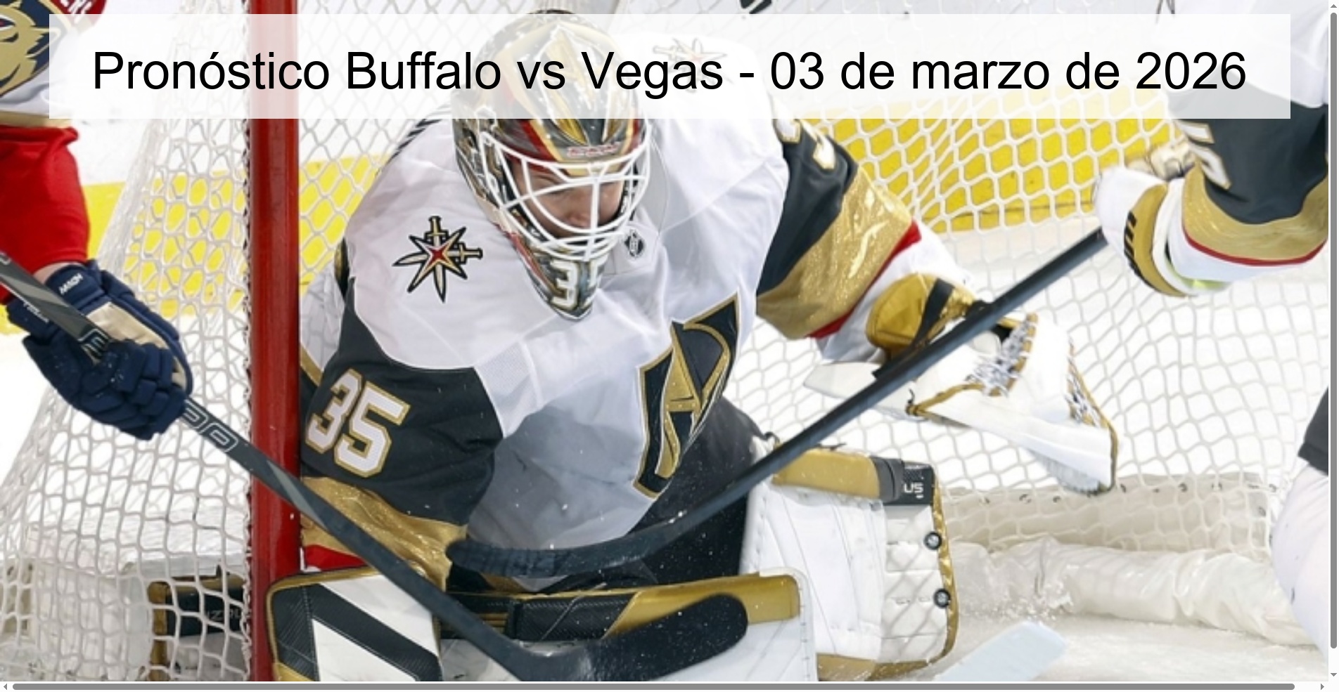 Pronóstico Buffalo vs Vegas – 03 de marzo de 2026