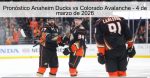 Pronóstico Anaheim Ducks vs Colorado Ava