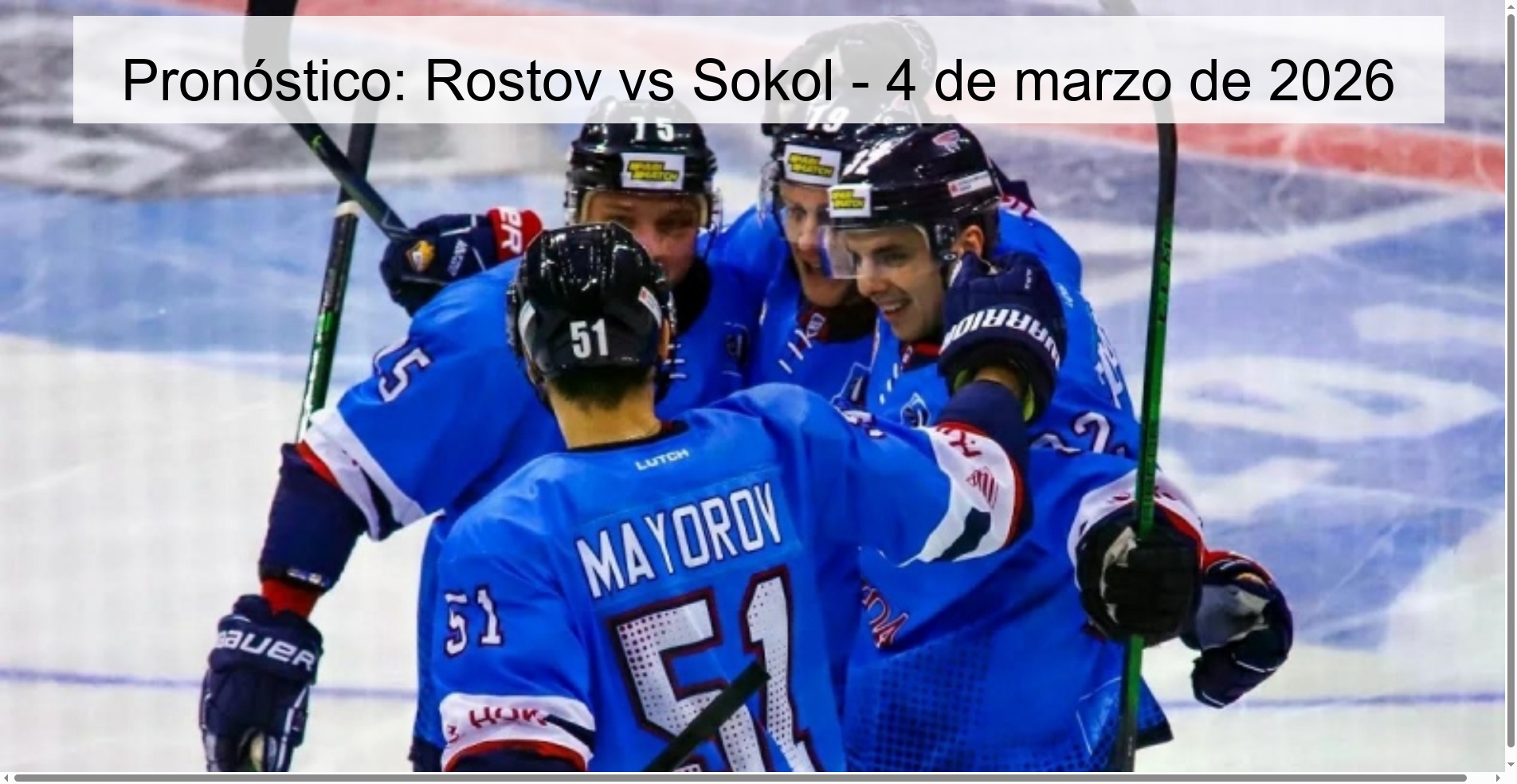 Pronóstico: Rostov vs Sokol – 4 de marzo de 2026