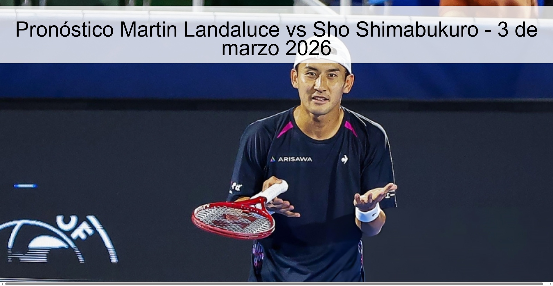 Pronóstico Martin Landaluce vs Sho Shimabukuro – 3 de marzo 2026