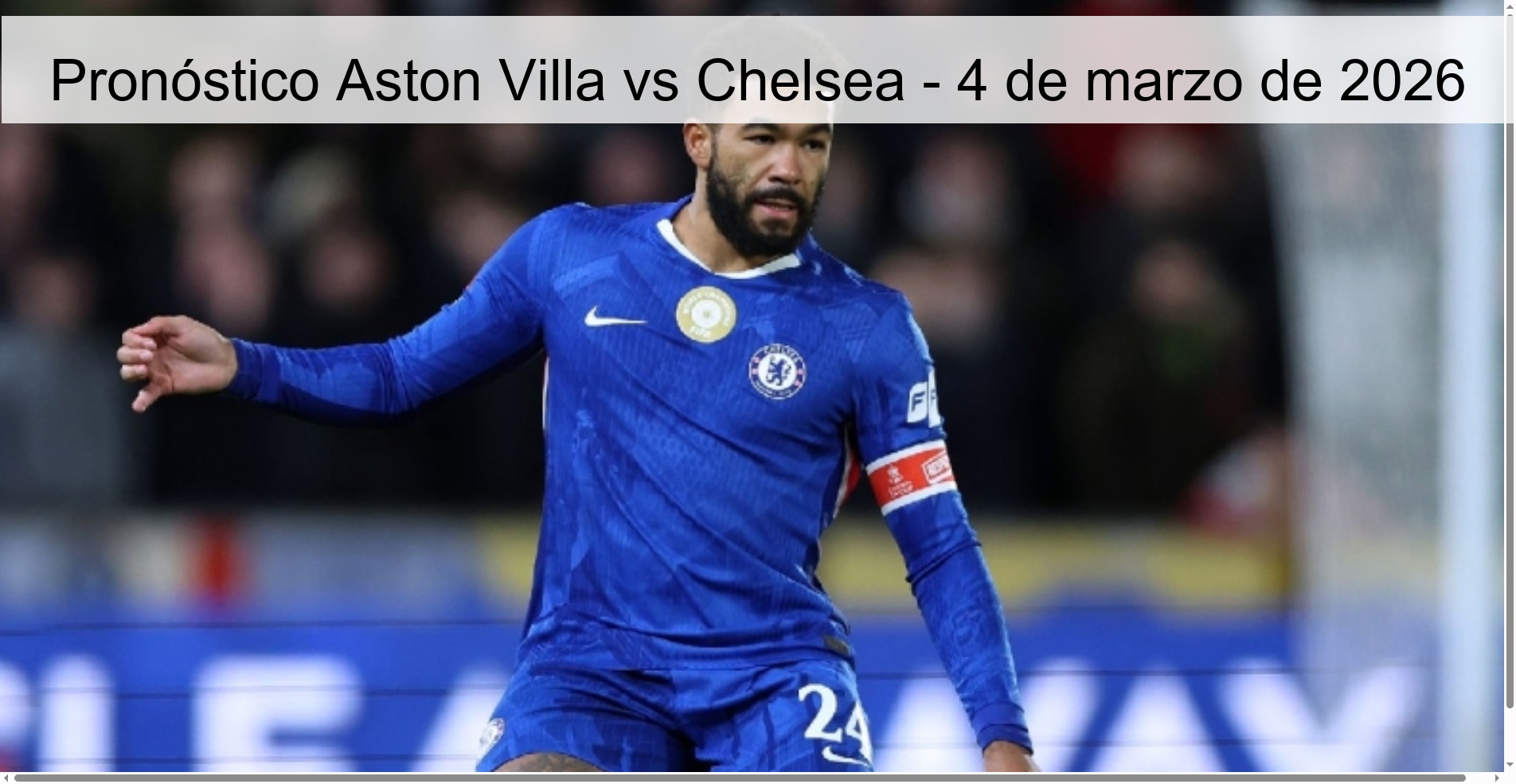 Pronóstico Aston Villa vs Chelsea – 4 de marzo de 2026