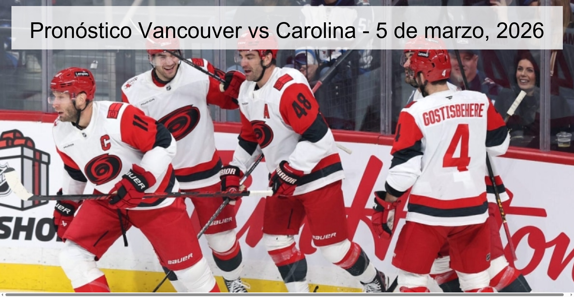 Pronóstico Vancouver vs Carolina – 5 de marzo, 2026
