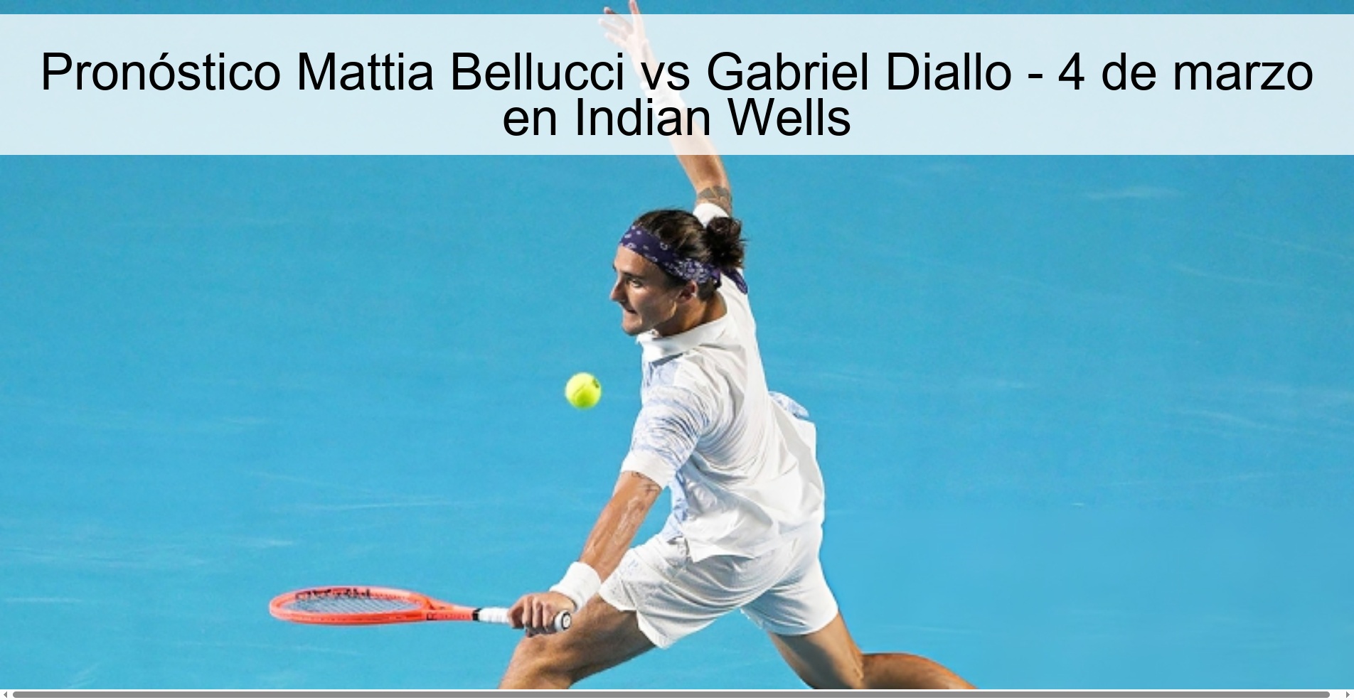 Pronóstico Mattia Bellucci vs Gabriel Diallo – 4 de marzo en Indian Wells