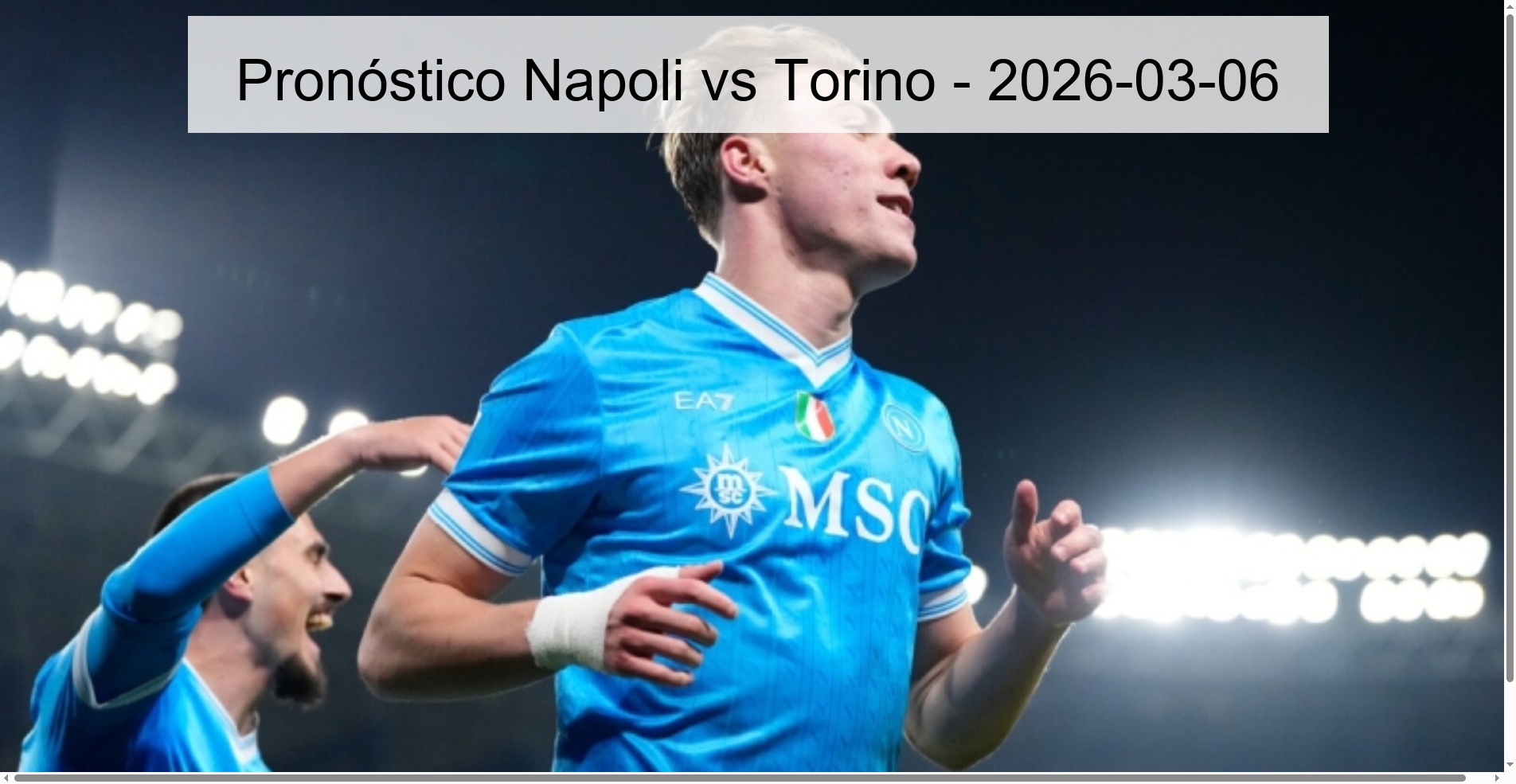 Pronóstico Napoli vs Torino – 2026-03-06