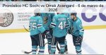 Pronóstico HC Sochi vs Omsk Avangard 