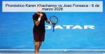 Pronóstico Karen Khachanov vs Joao Fonse