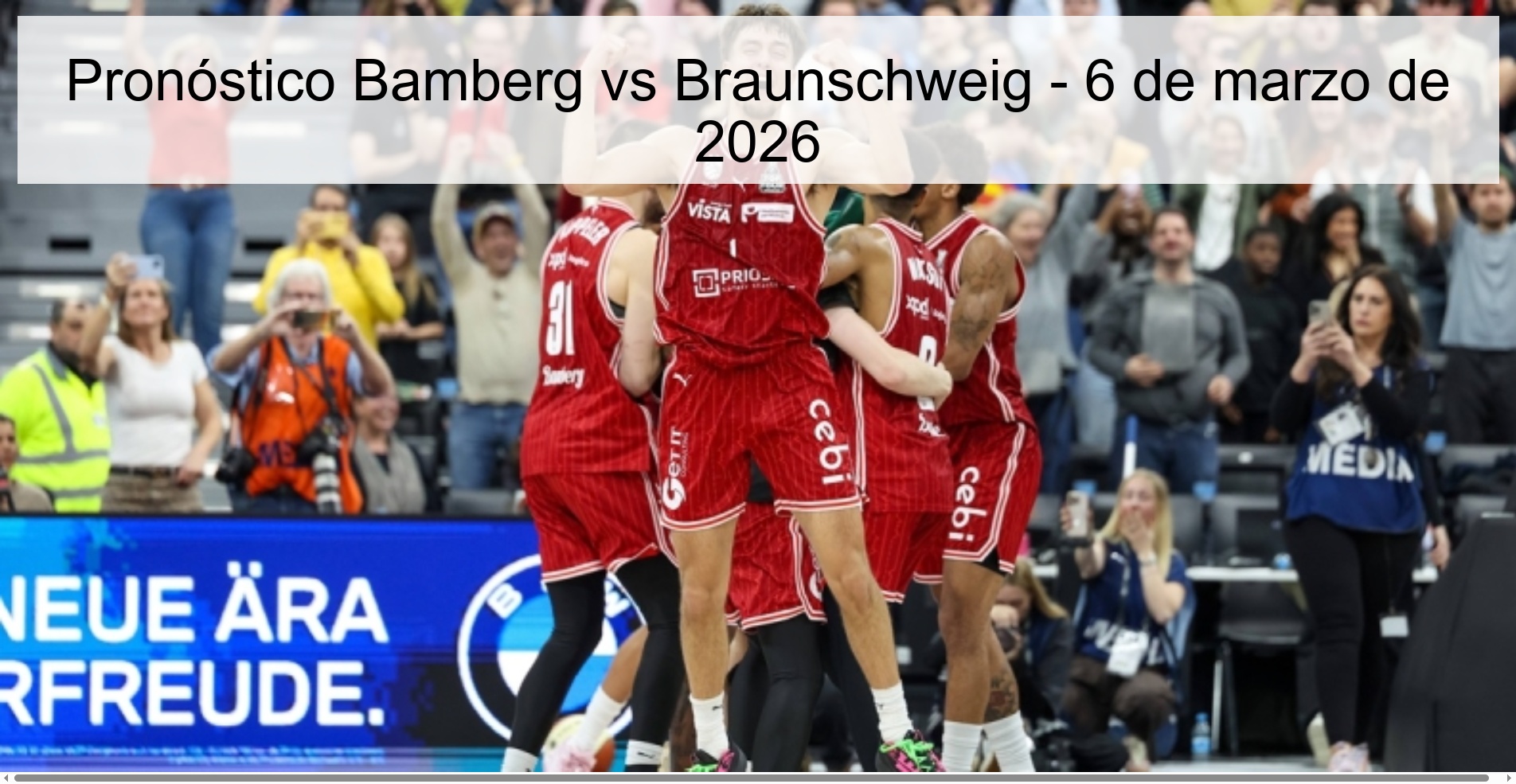 Pronóstico Bamberg vs Braunschweig – 6 de marzo de 2026