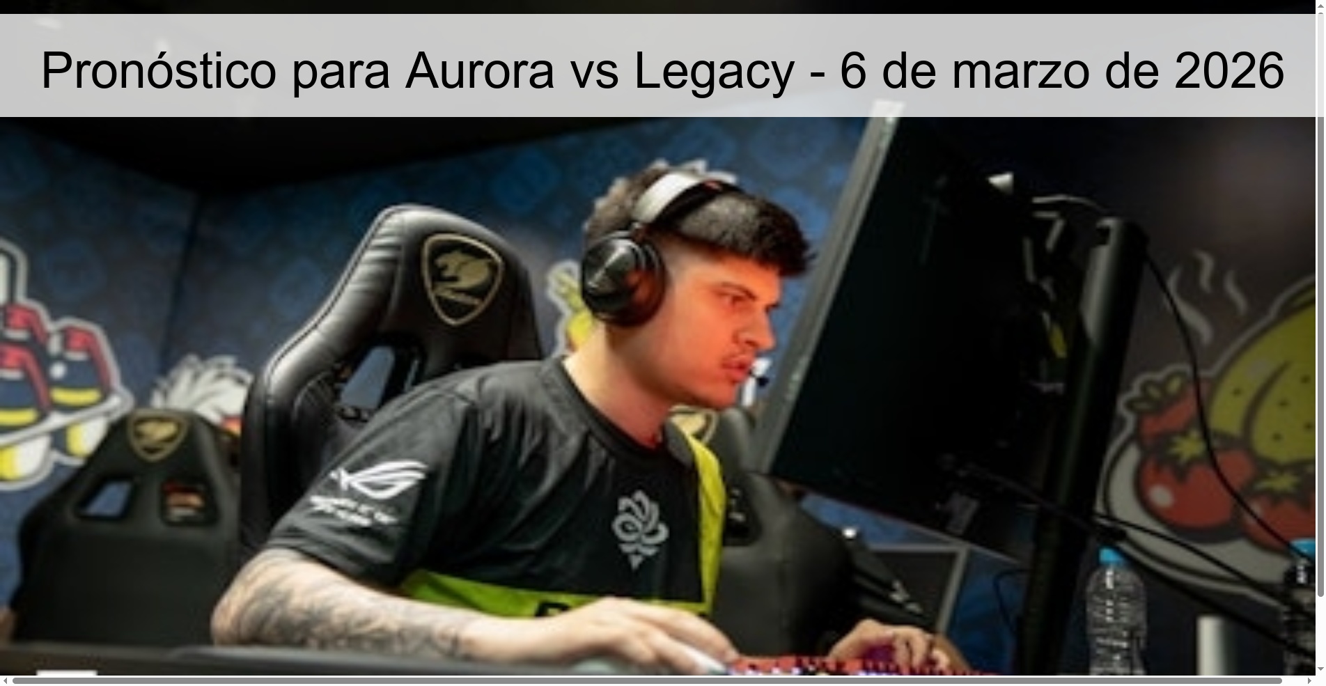 Pronóstico para Aurora vs Legacy – 6 de marzo de 2026