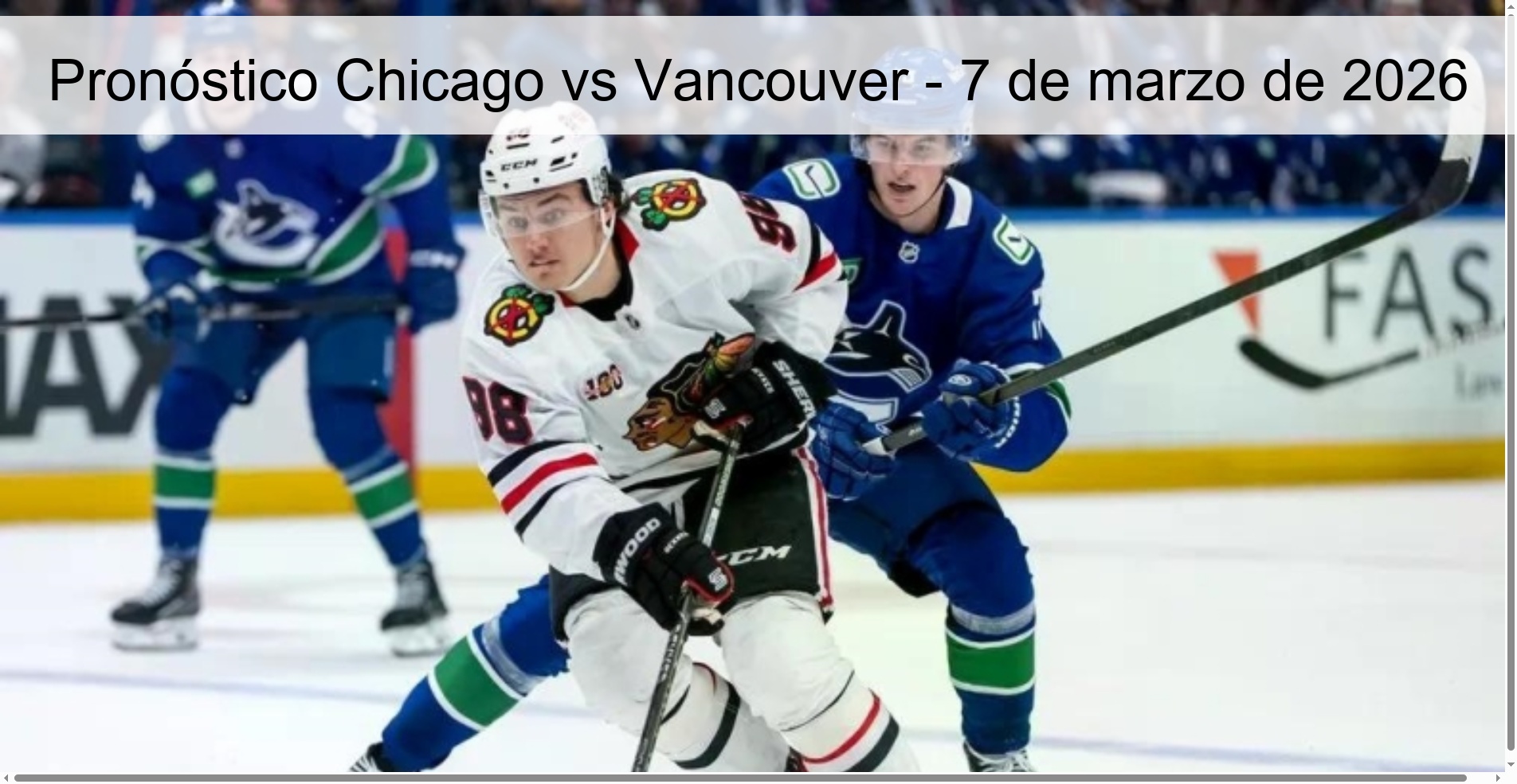 Pronóstico Chicago vs Vancouver – 7 de marzo de 2026