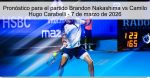 Pronóstico para el partido Brandon Nakas