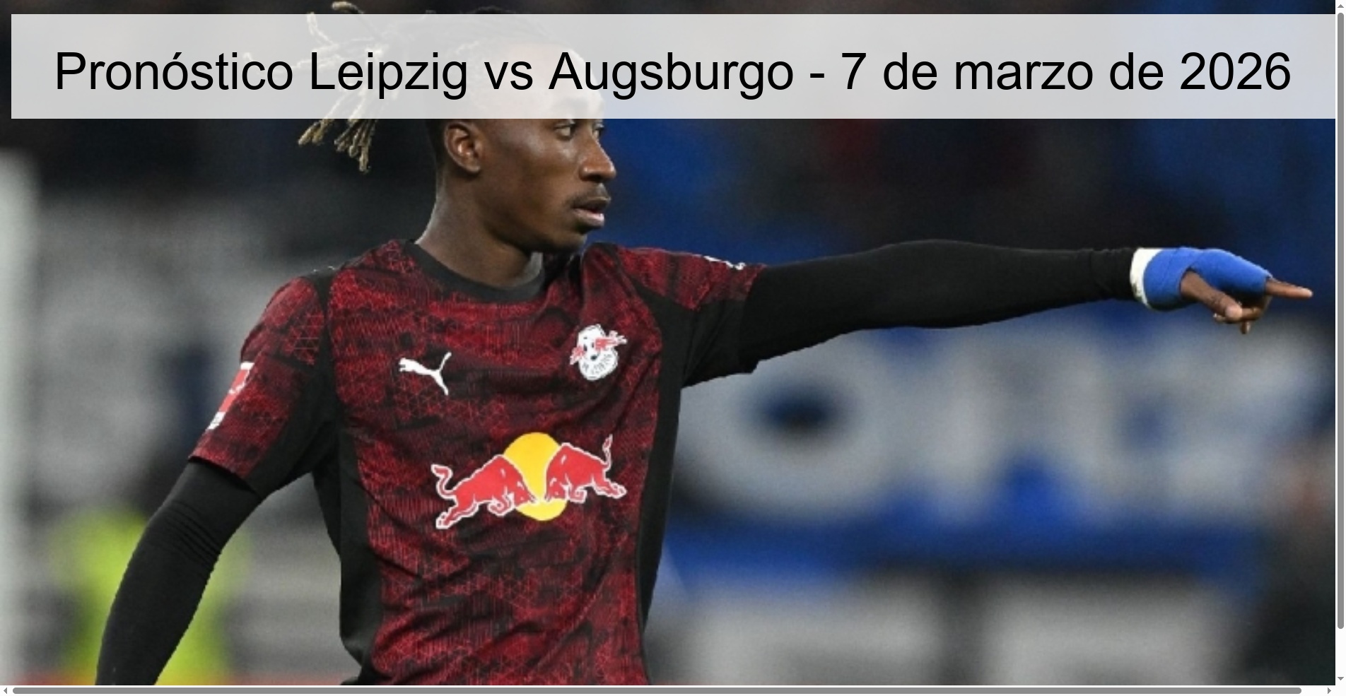 Pronóstico Leipzig vs Augsburgo – 7 de marzo de 2026
