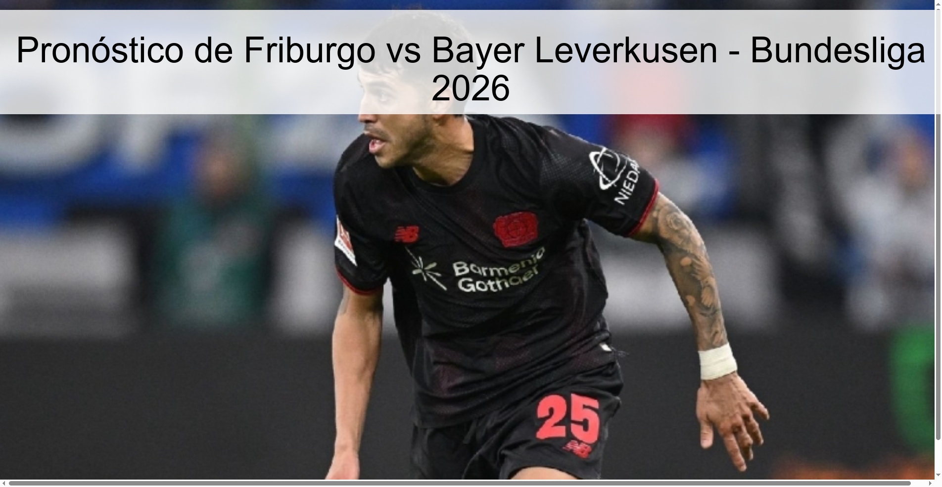 Pronóstico de Friburgo vs Bayer Leverkusen – Bundesliga 2026