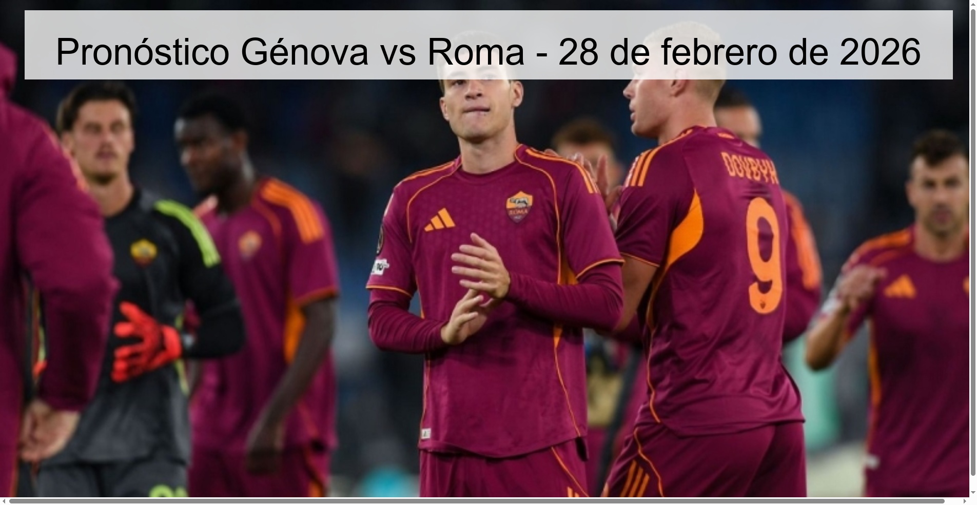 Pronóstico Génova vs Roma – 28 de febrero de 2026