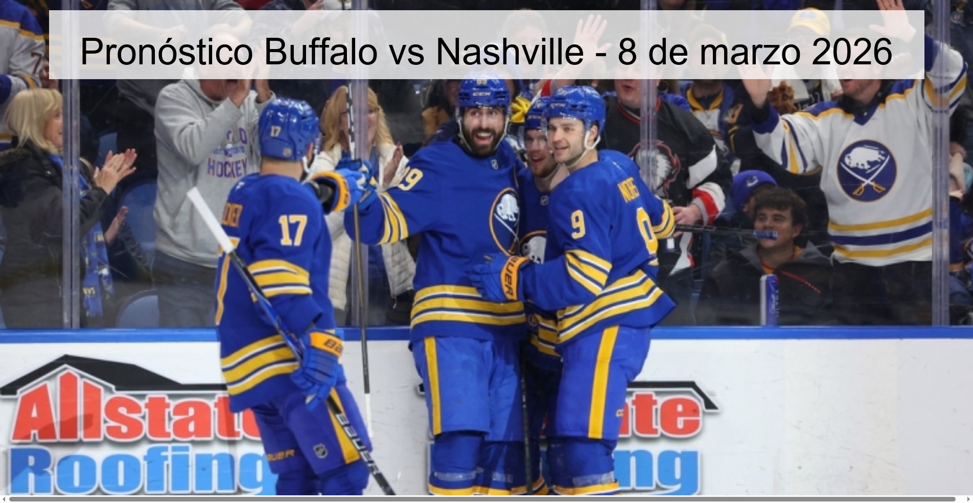 Pronóstico Buffalo vs Nashville – 8 de marzo 2026