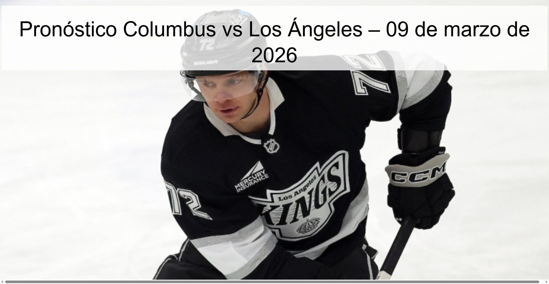 Pronóstico Columbus vs Los Ángeles – 09 de marzo de 2026