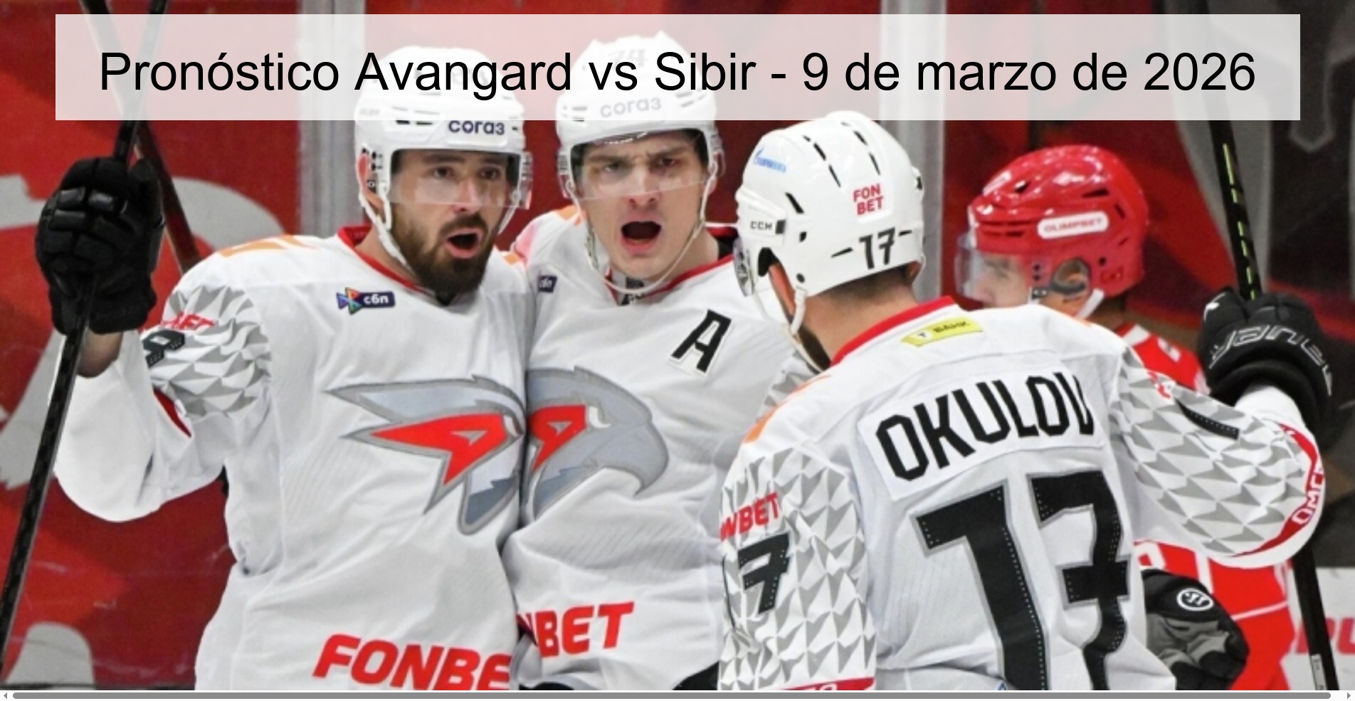 Pronóstico Avangard vs Sibir – 9 de marzo de 2026