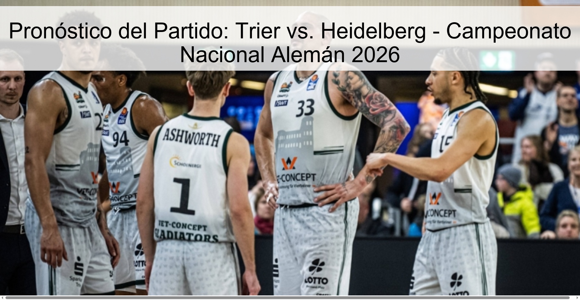 Pronóstico del Partido: Trier vs. Heidelberg – Campeonato Nacional Alemán 2026