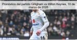 Pronóstico del partido Gilligham vs Milt
