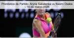 Pronóstico de Partido: Aryna Sabalenka v