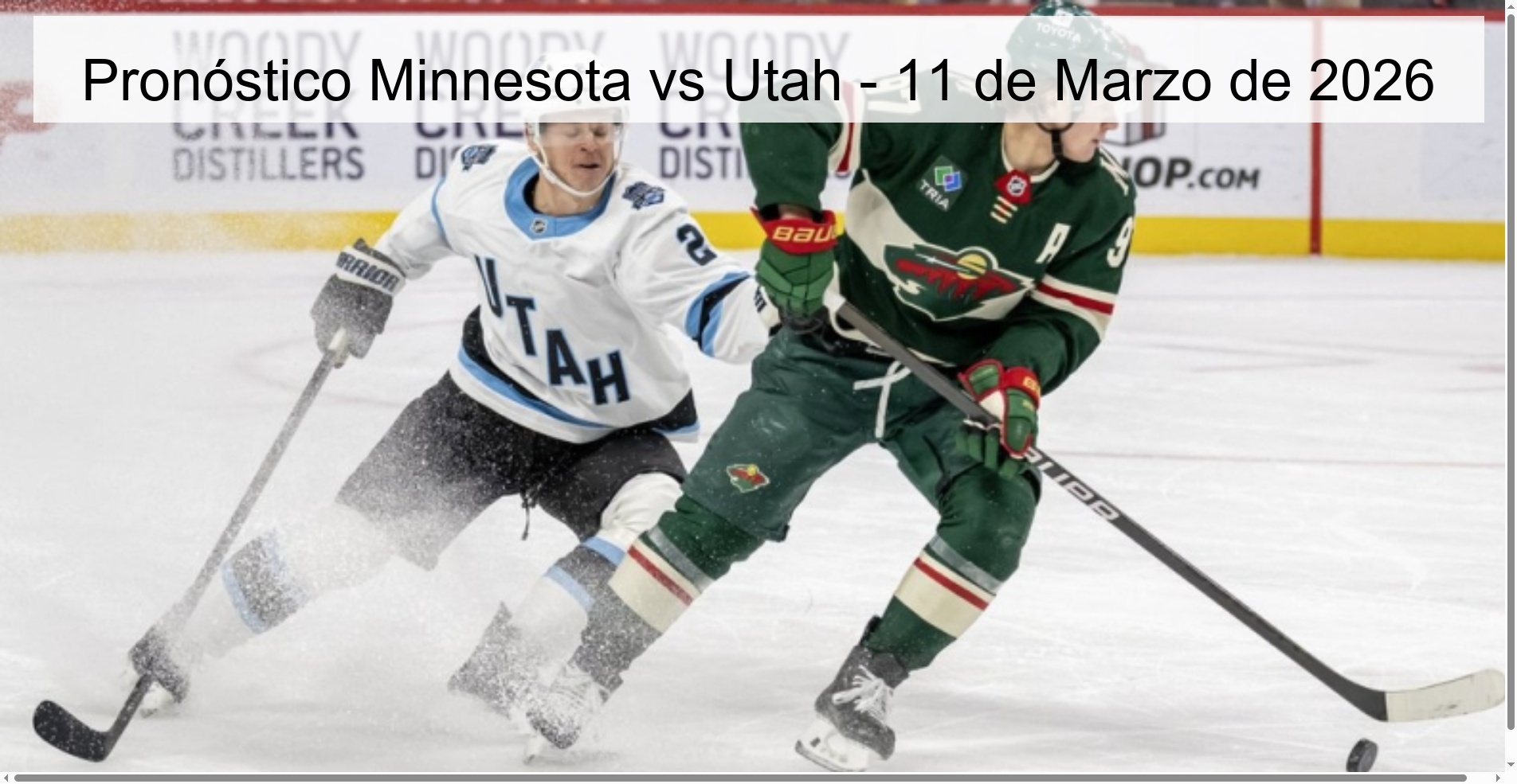 Pronóstico Minnesota vs Utah – 11 de Marzo de 2026