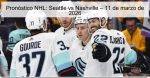 Pronóstico NHL: Seattle vs Nashville – 1