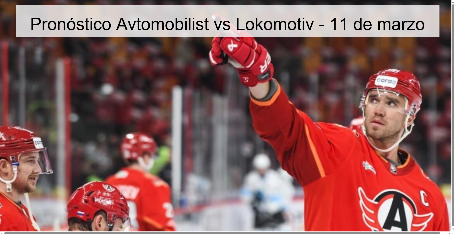 Pronóstico Avtomobilist vs Lokomotiv – 11 de marzo