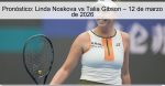 Pronóstico: Linda Noskova vs Talia Gibso