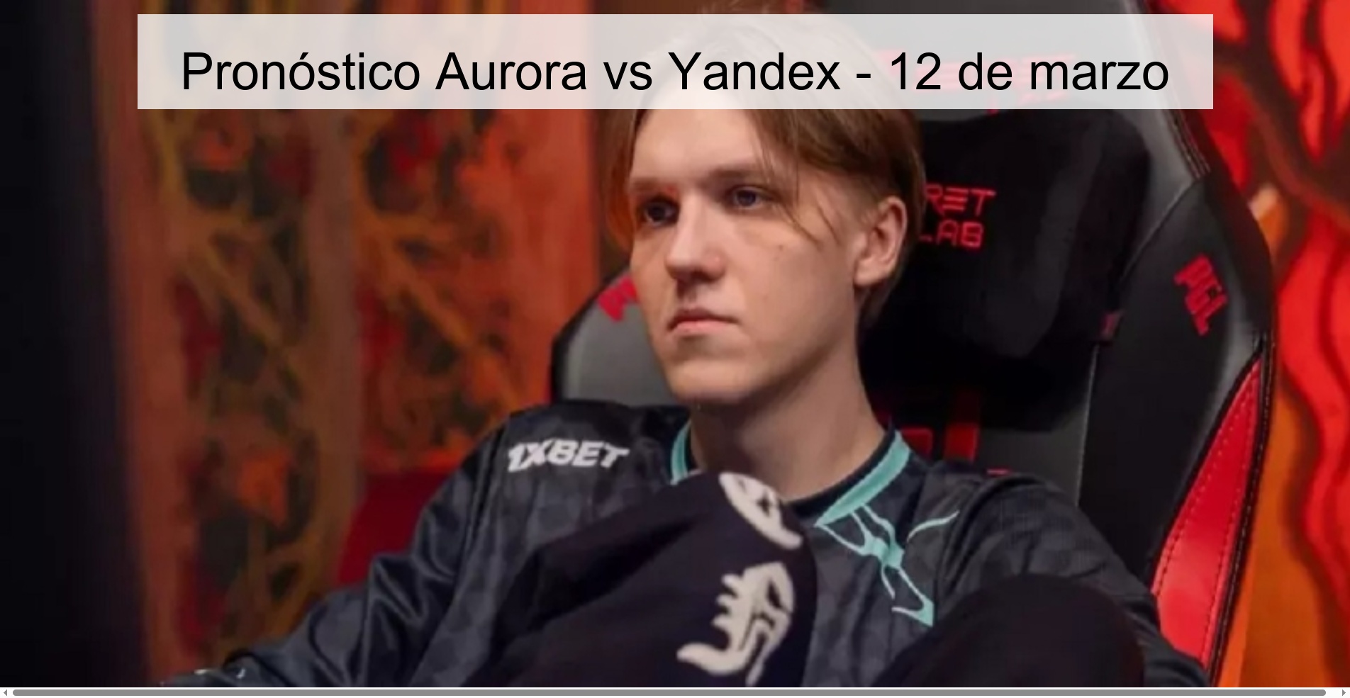 Pronóstico Aurora vs Yandex – 12 de marzo