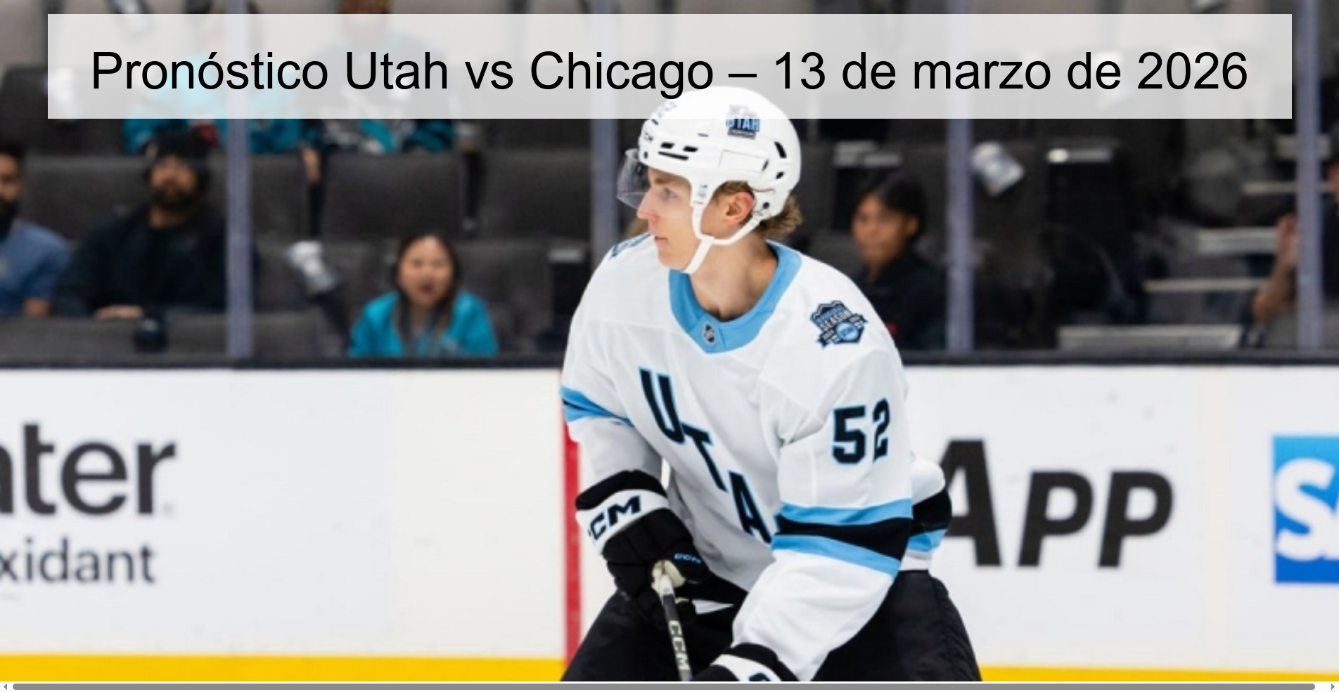 Pronóstico Utah vs Chicago – 13 de marzo de 2026
