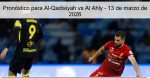 Pronóstico para Al-Qadisiyah vs Al Ahly 