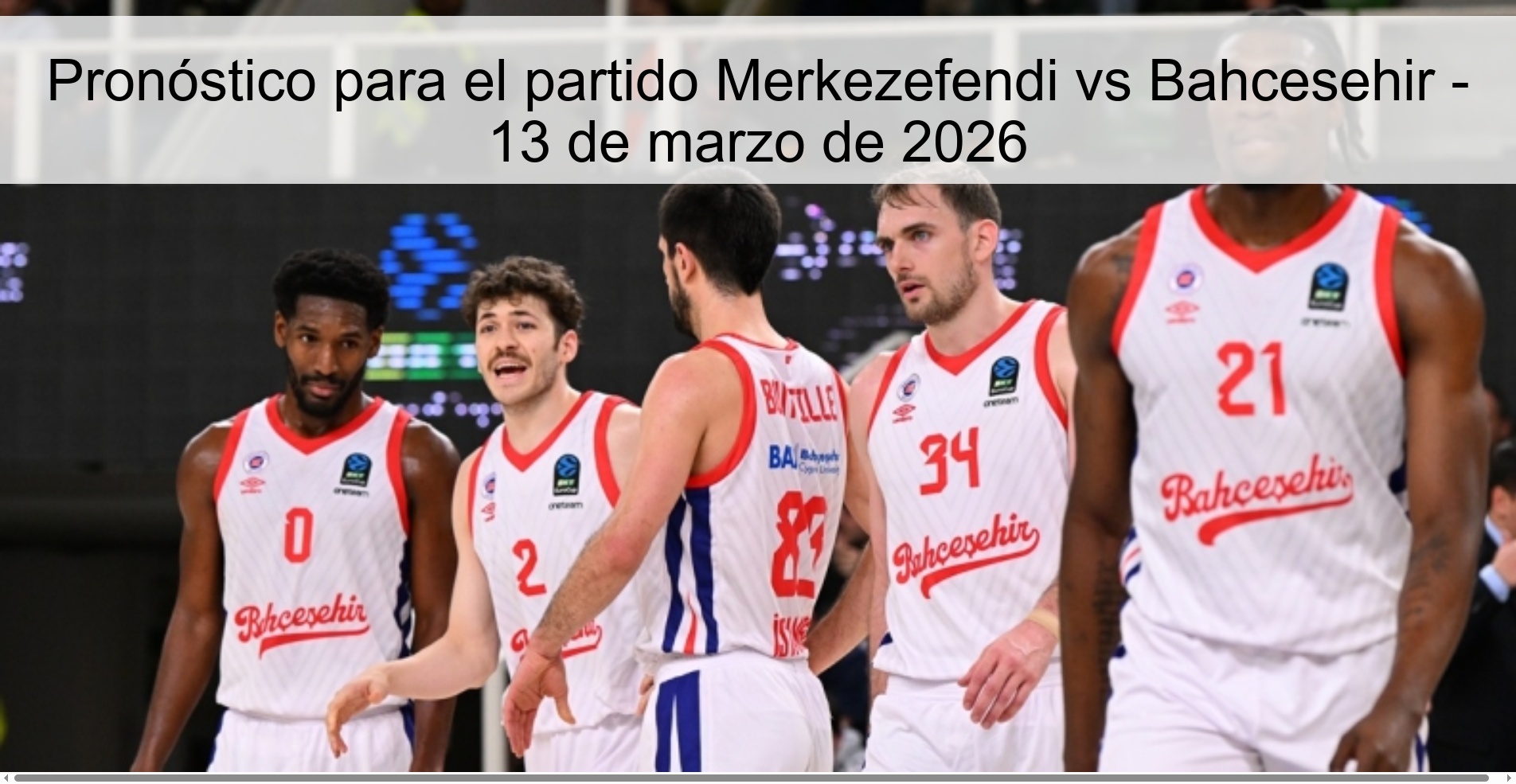 Pronóstico para el partido Merkezefendi vs Bahcesehir – 13 de marzo de 2026