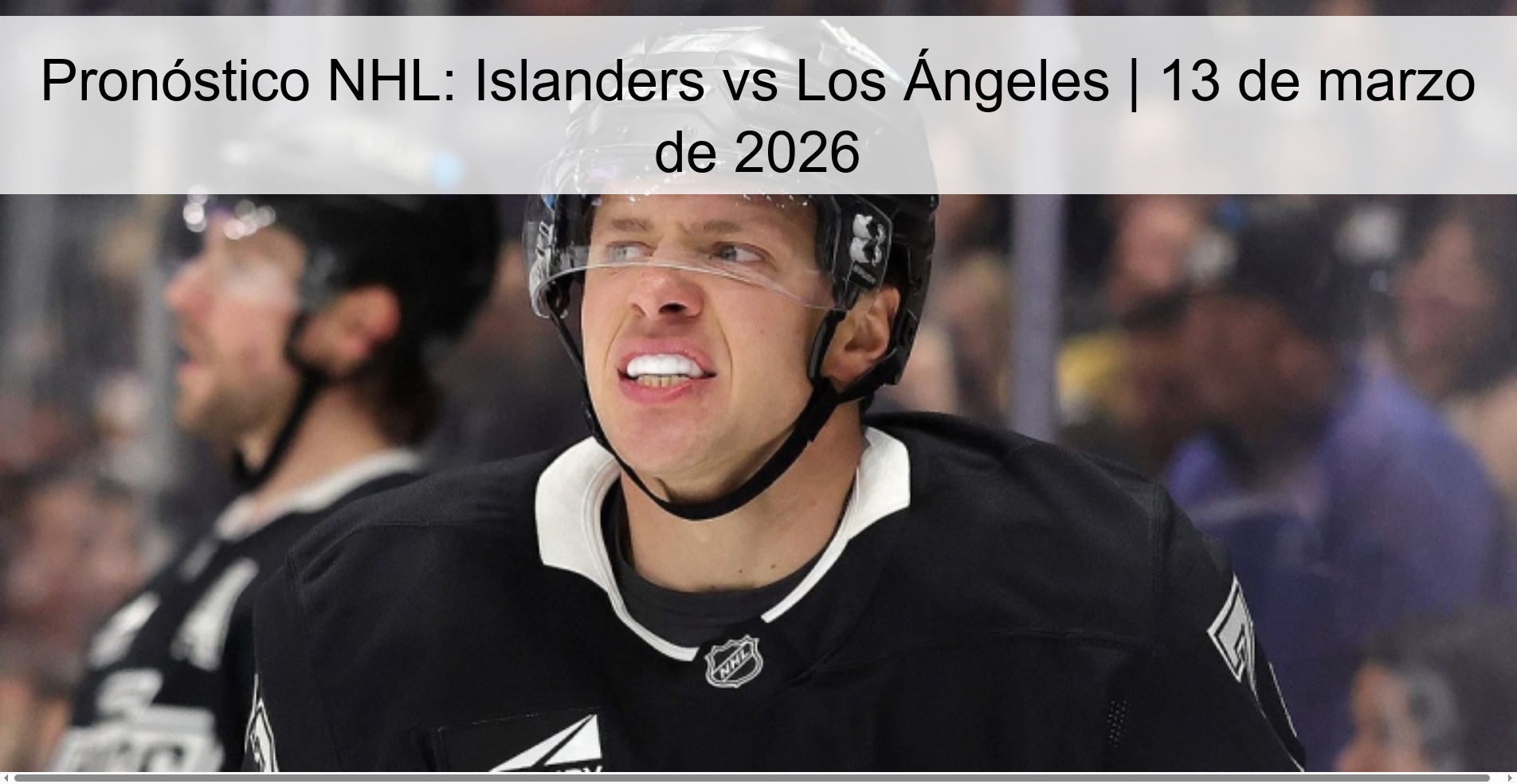 Pronóstico NHL: Islanders vs Los Ángeles | 13 de marzo de 2026