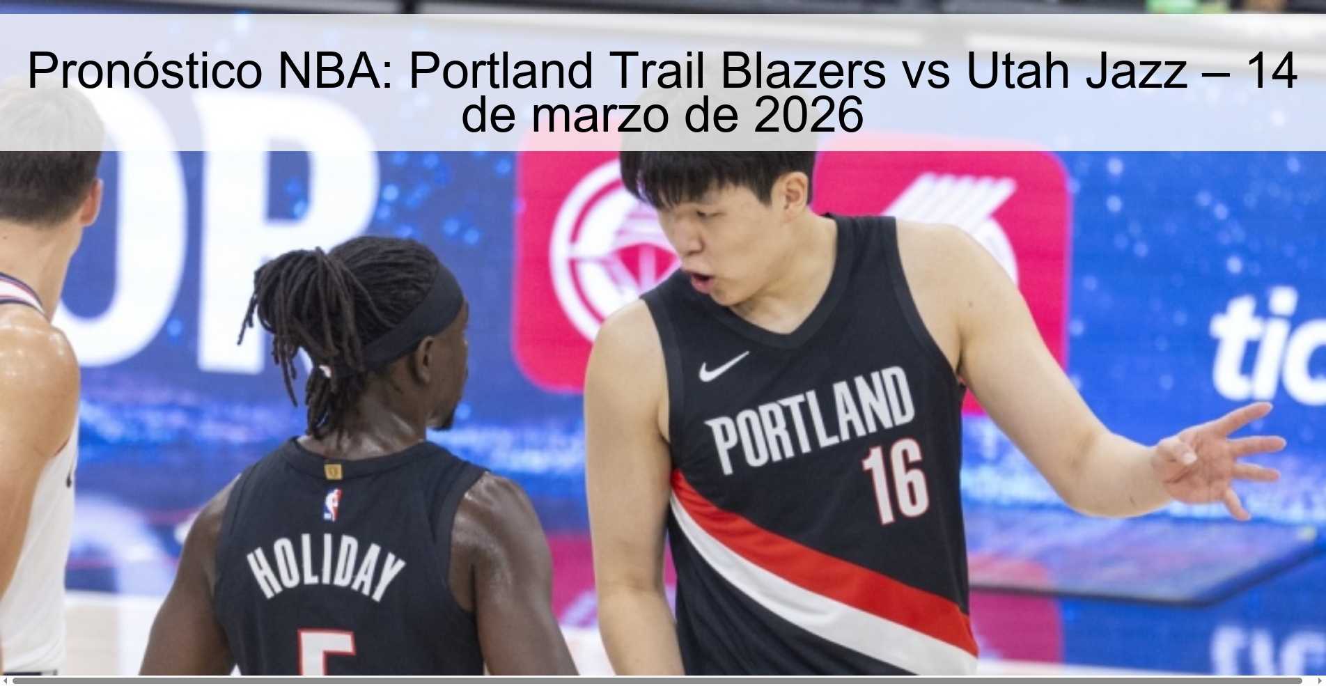 Pronóstico NBA: Portland Trail Blazers vs Utah Jazz – 14 de marzo de 2026