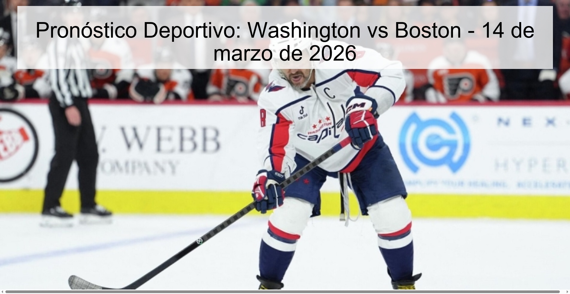 Pronóstico Deportivo: Washington vs Boston – 14 de marzo de 2026