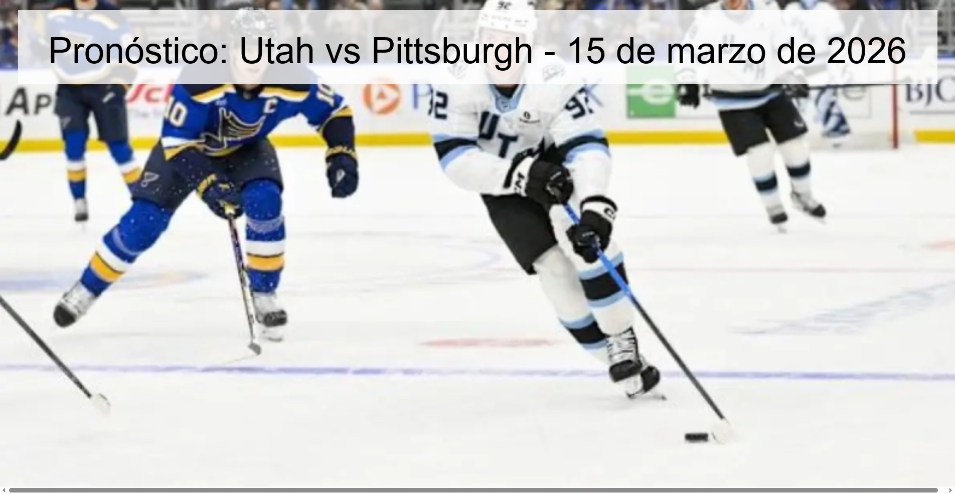 Pronóstico: Utah vs Pittsburgh – 15 de marzo de 2026