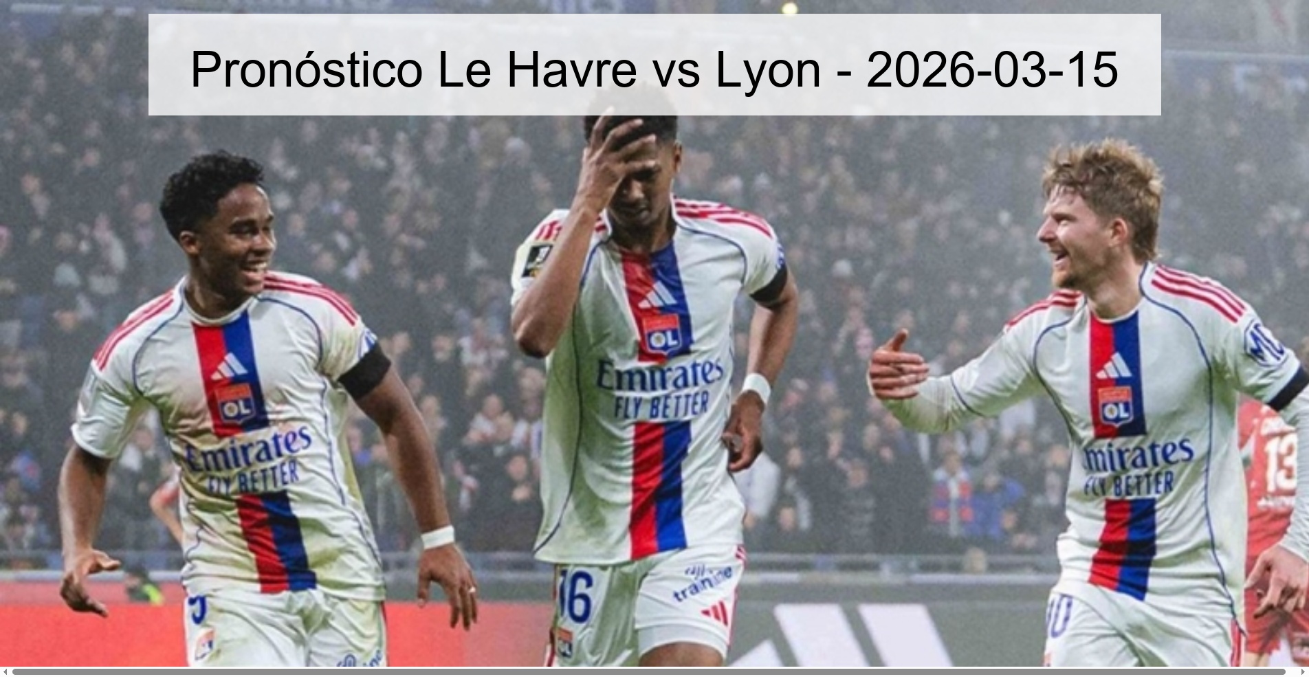 Pronóstico Le Havre vs Lyon – 2026-03-15