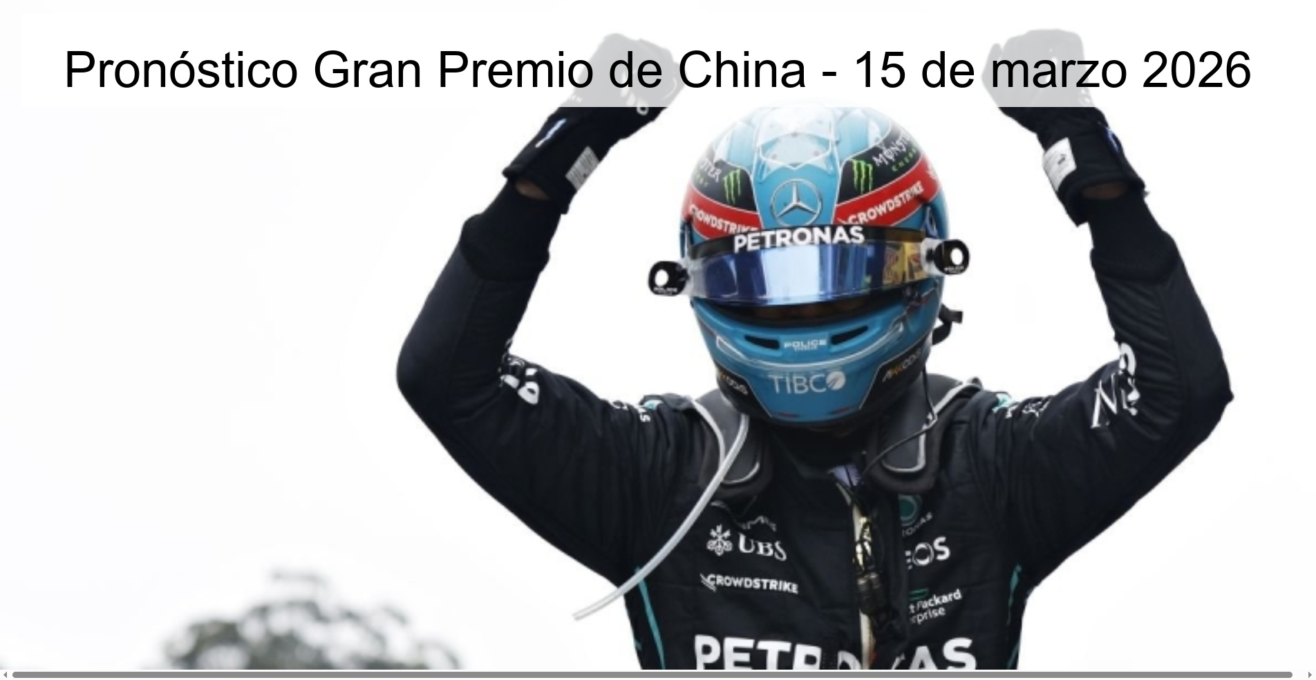 Pronóstico Gran Premio de China – 15 de marzo 2026