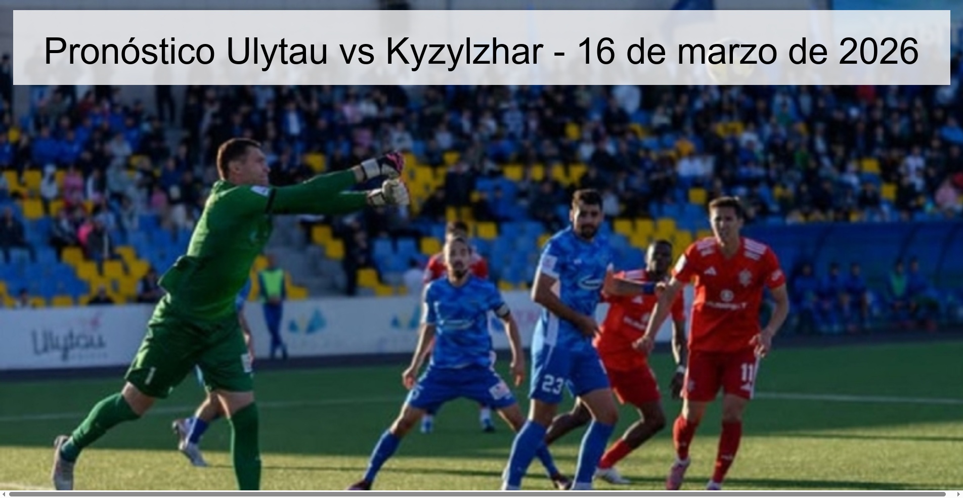 Pronóstico Ulytau vs Kyzylzhar – 16 de marzo de 2026
