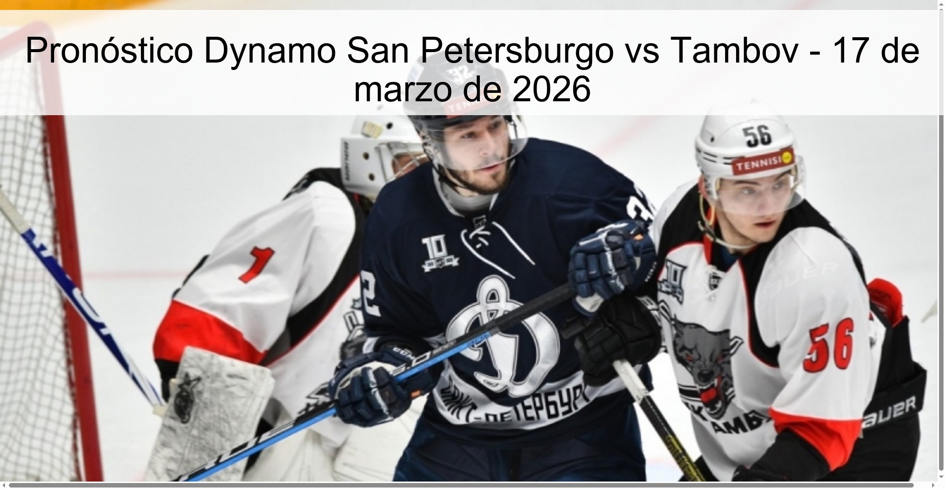 Pronóstico Dynamo San Petersburgo vs Tambov – 17 de marzo de 2026