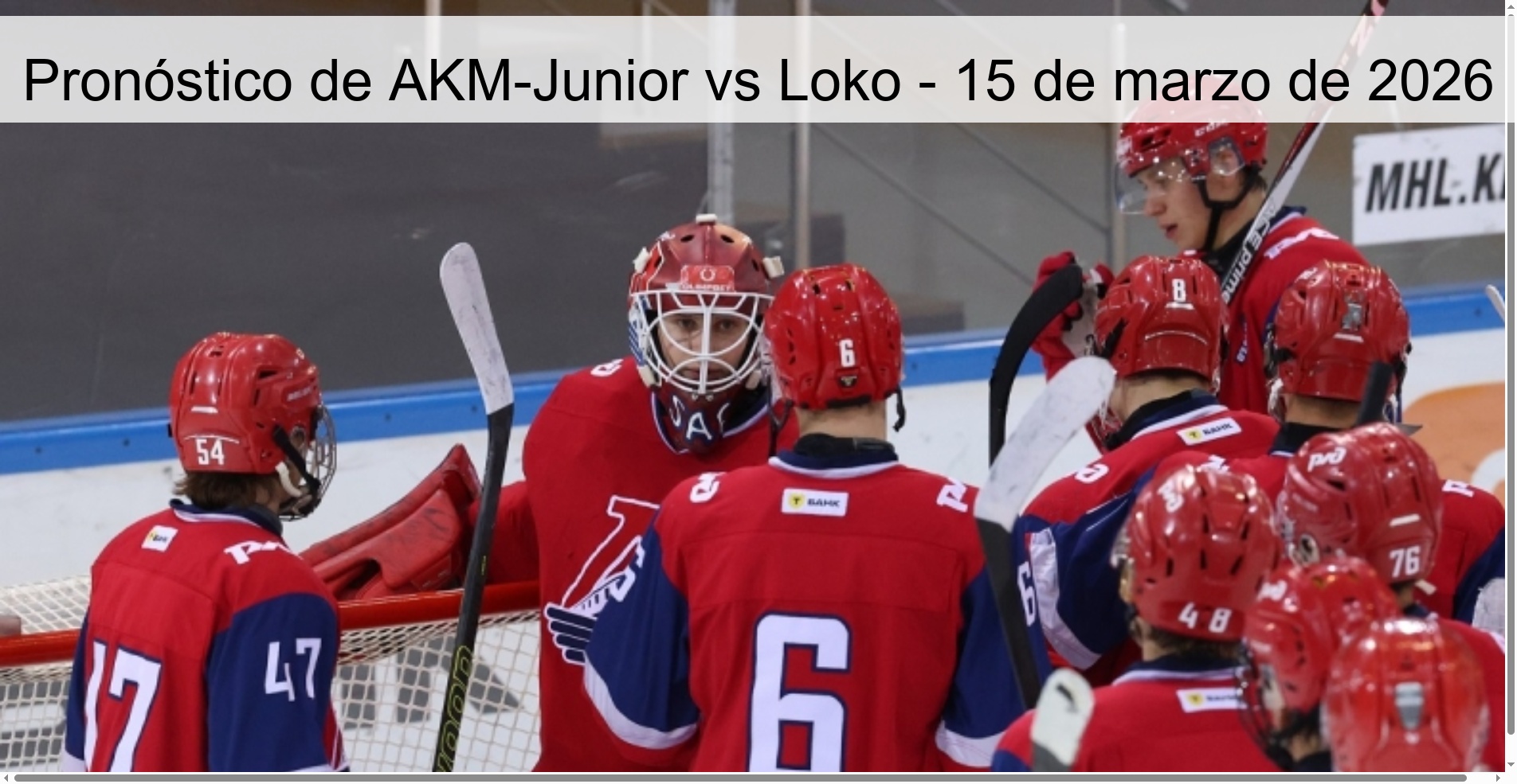 Pronóstico de AKM-Junior vs Loko – 15 de marzo de 2026